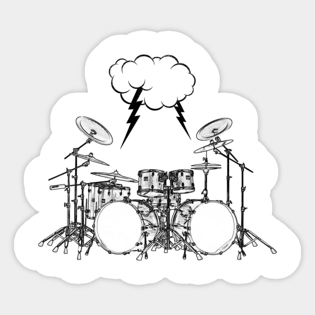 Drums Sticker by ElectricMint